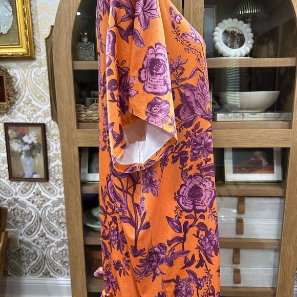 Orange Oversized Relaxed Short Sleeve Tee - Picture 6 of 8